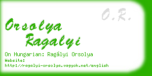 orsolya ragalyi business card