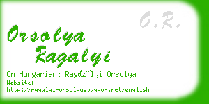 orsolya ragalyi business card